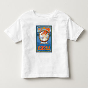 Camiseta Infantil Balsa da equitação da mulher - Victoria, BC Canadá