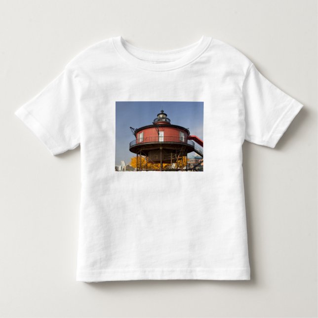 Camiseta Infantil BALTIMORE, MARYLAND. EUA. Mate de 7 Pés (Frente)
