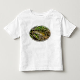 Camiseta Infantil Banana Slug em Log Toddler T-Shirt