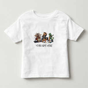 Camiseta Infantil Banda Rock and Roll Pets - Concerto Divertido de A