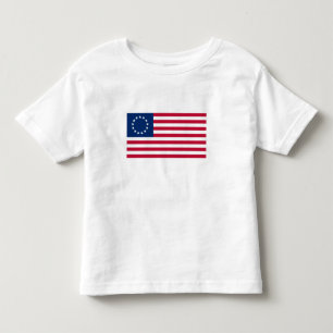 Camiseta Infantil Bandeira Americana Betsy Ross