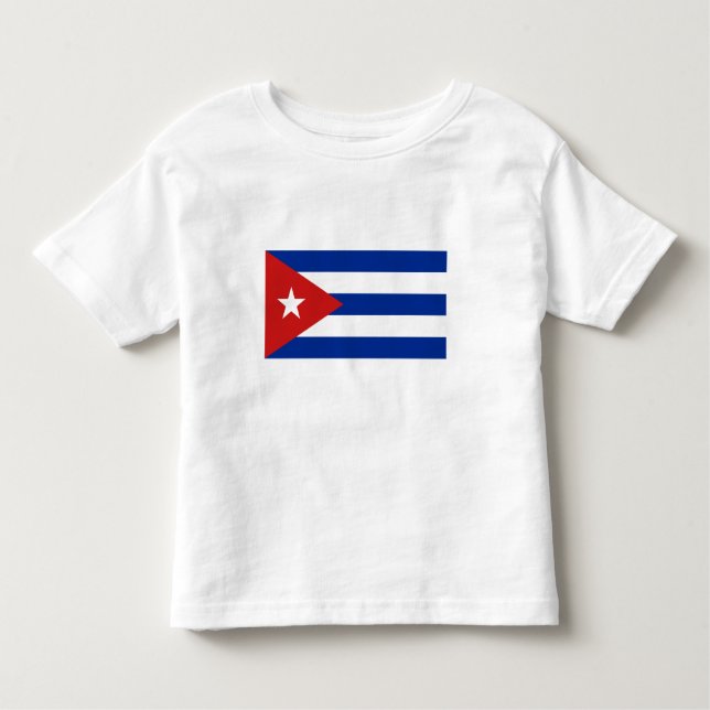 Camiseta Infantil Bandeira Cuba (Frente)