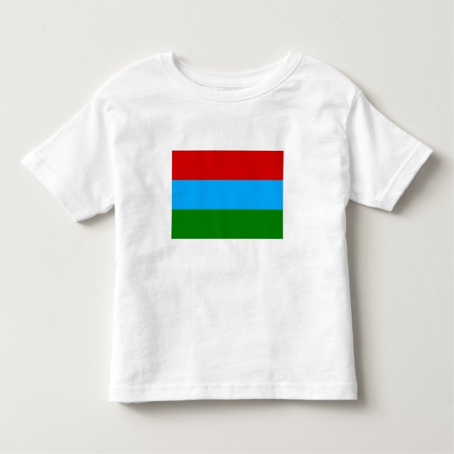 Camiseta Infantil Bandeira da Carélia (Frente)