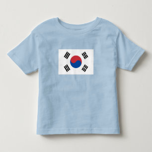 Camiseta Infantil Bandeira da Coreia do Sul