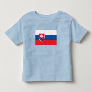 Camiseta Infantil Bandeira da Eslováquia