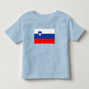 Camiseta Infantil Bandeira da Eslovênia