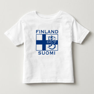 Camiseta Infantil Bandeira da Finlândia