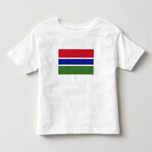 Camiseta Infantil Bandeira da Gâmbia