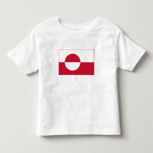 Camiseta Infantil Bandeira da Gronelândia