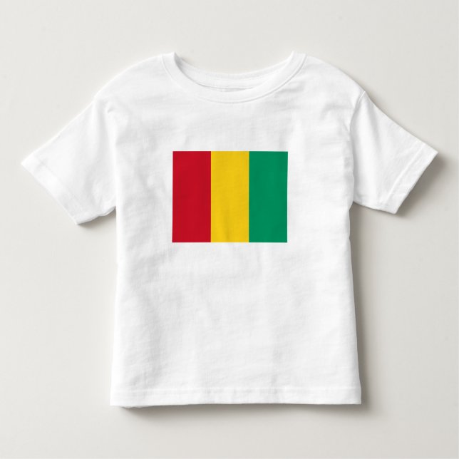 Camiseta Infantil Bandeira da Guiné (Frente)