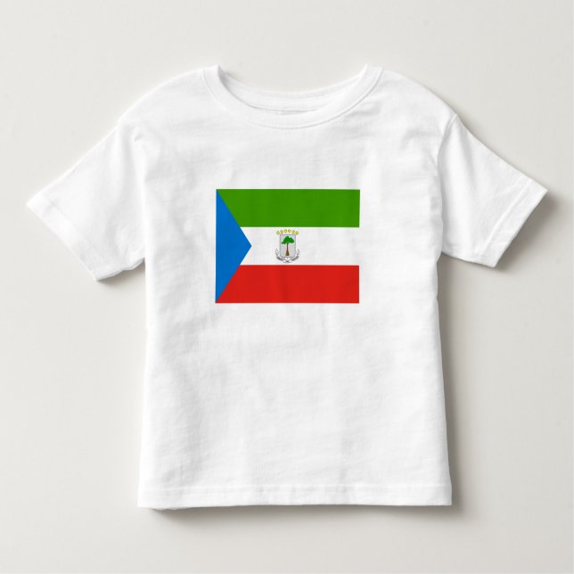 Camiseta Infantil Bandeira da Guiné Equatorial (Frente)