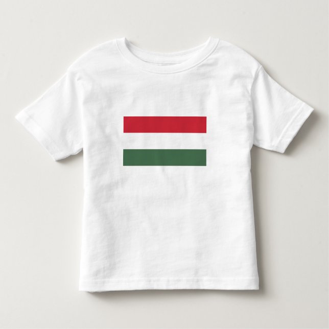 Camiseta Infantil Bandeira da Hungria (Frente)