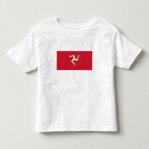 Camiseta Infantil Bandeira da Ilha de Man