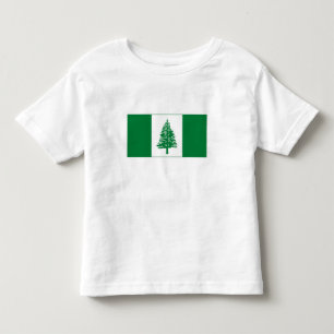 Camiseta Infantil Bandeira da Ilha Norfolk