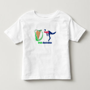 Camiseta Infantil Bandeira da Irlanda Harp-Austrália Toddler-Jersey-