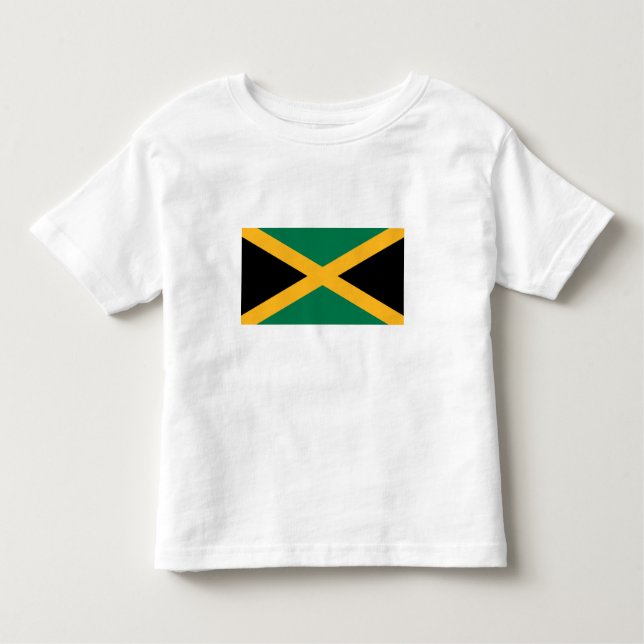 Camiseta Infantil bandeira da Jamaica (Frente)