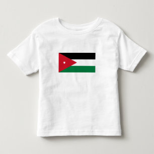 Camiseta Infantil Bandeira da Jordânia
