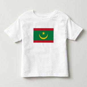 Camiseta Infantil Bandeira da Mauritânia