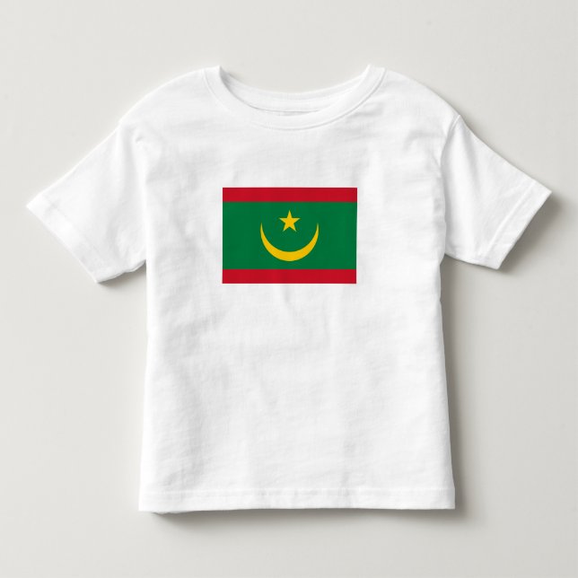 Camiseta Infantil Bandeira da Mauritânia (Frente)