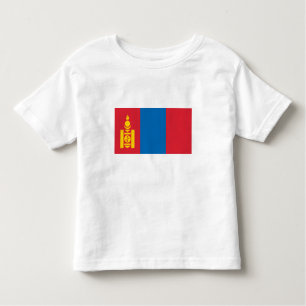 Camiseta Infantil Bandeira da Mongólia