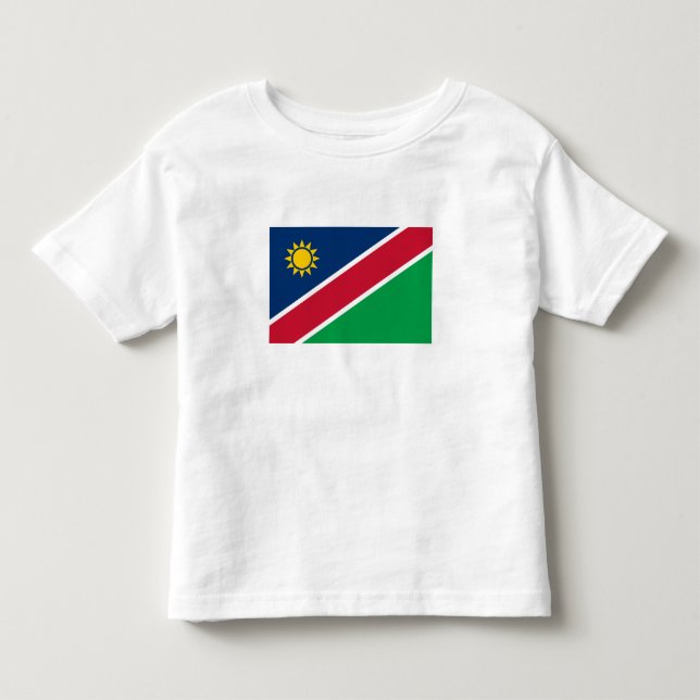 Camiseta Infantil Bandeira da Namíbia (Frente)