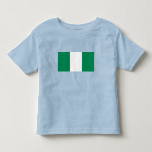 Camiseta Infantil Bandeira da Nigéria