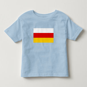 Camiseta Infantil Bandeira da Ossétia do Sul