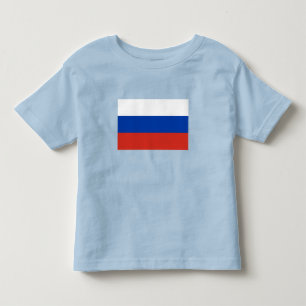Camiseta Infantil Bandeira da Rússia