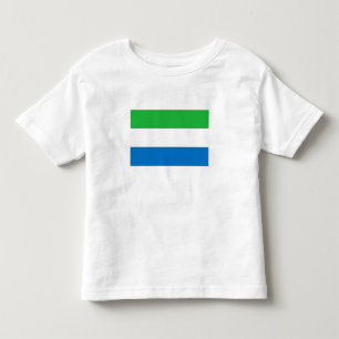Camiseta Infantil Bandeira da Serra Leoa