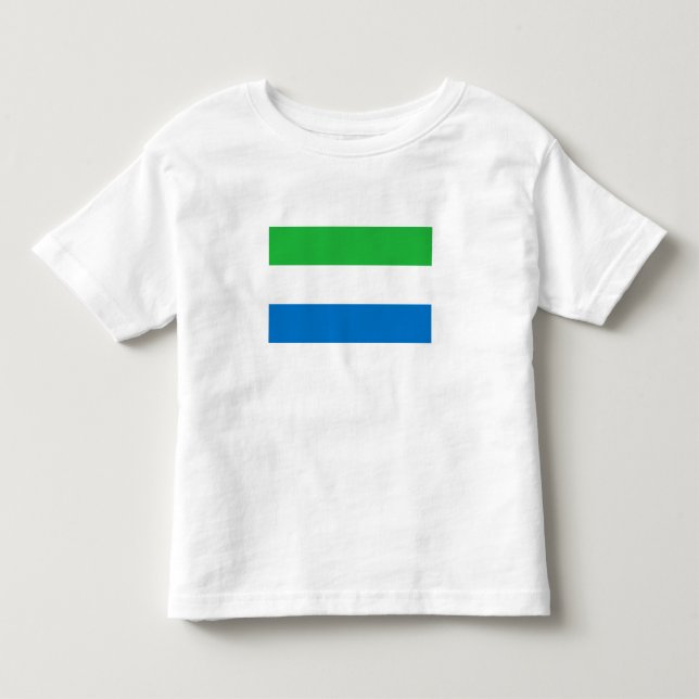 Camiseta Infantil Bandeira da Serra Leoa (Frente)
