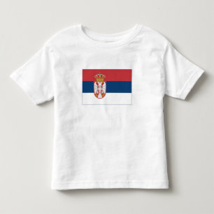 Camiseta Infantil Bandeira da Sérvia