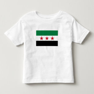 Camiseta Infantil Bandeira da Síria
