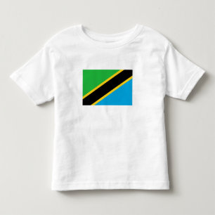 Camiseta Infantil Bandeira da Tanzânia