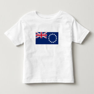 Camiseta Infantil Bandeira das Ilhas Cook