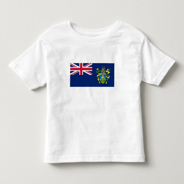 Camiseta Infantil Bandeira das Ilhas Pitcairn (Frente)