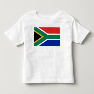 Camiseta Infantil Bandeira de África do Sul