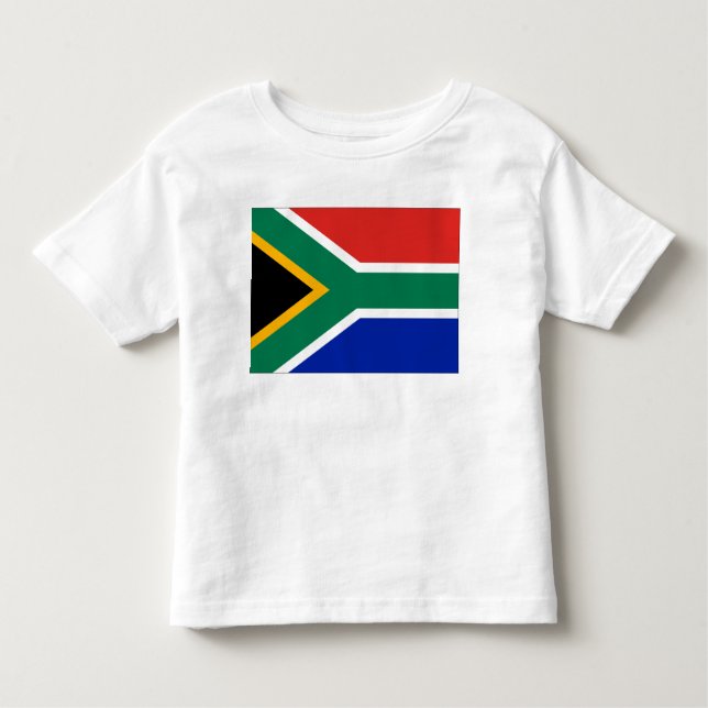 Camiseta Infantil Bandeira de África do Sul (Frente)