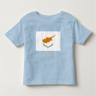 Camiseta Infantil Bandeira de Chipre