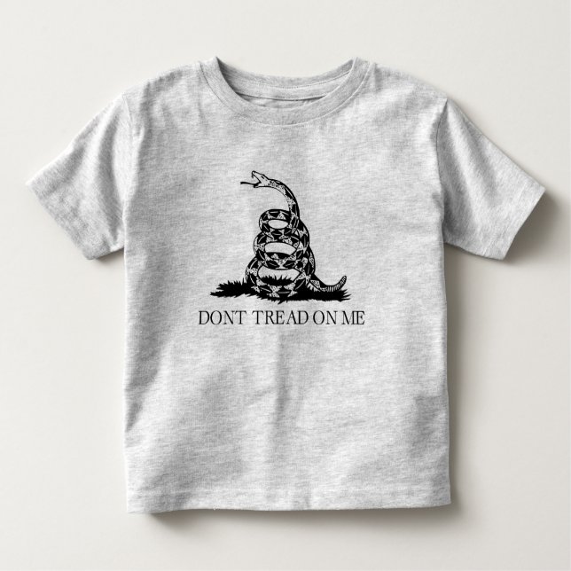 Camiseta Infantil Bandeira de Gadsden Rattlesnake: Guerra Revolucion (Frente)