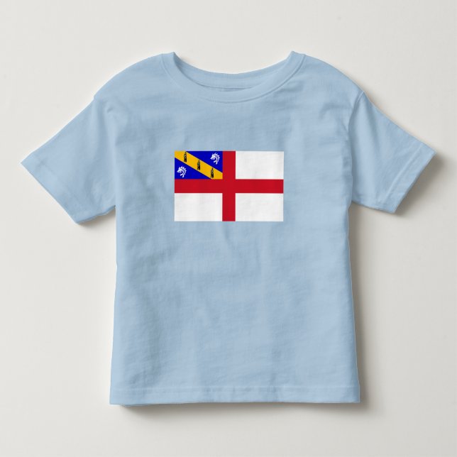 Camiseta Infantil Bandeira de Herm (Frente)