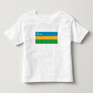 Camiseta Infantil Bandeira de Karakalpakstan