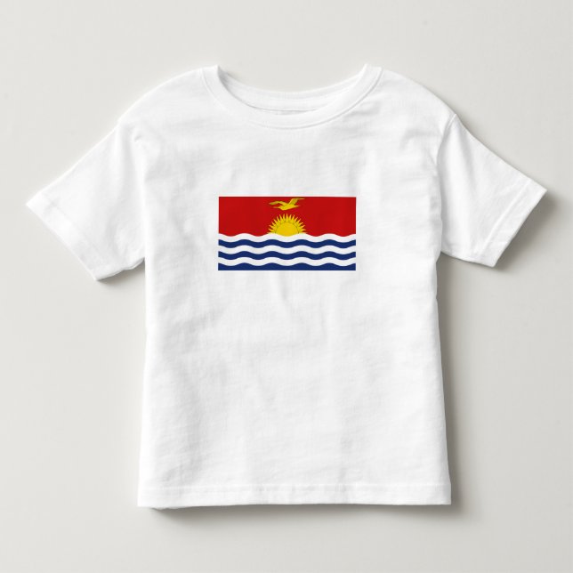 Camiseta Infantil Bandeira de Kiribati (Frente)
