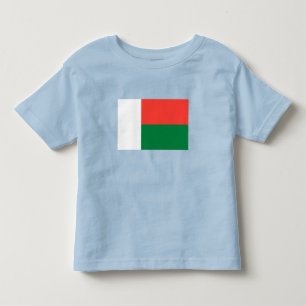 Camiseta Infantil Bandeira de Madagáscar