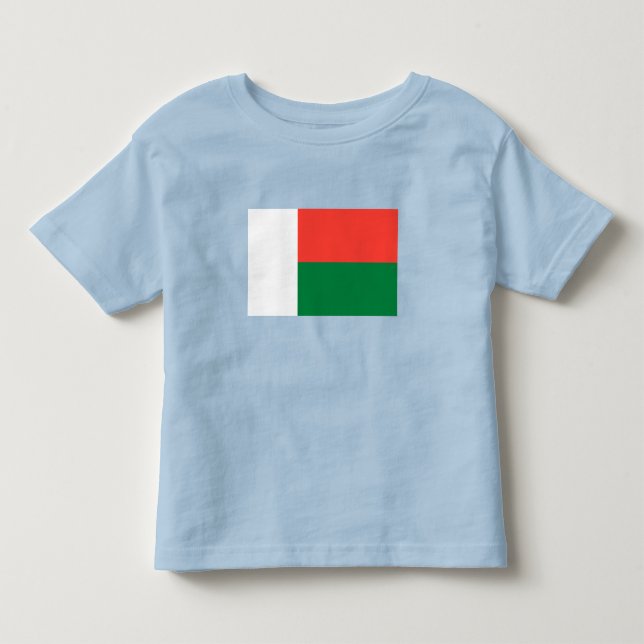 Camiseta Infantil Bandeira de Madagascar (Frente)