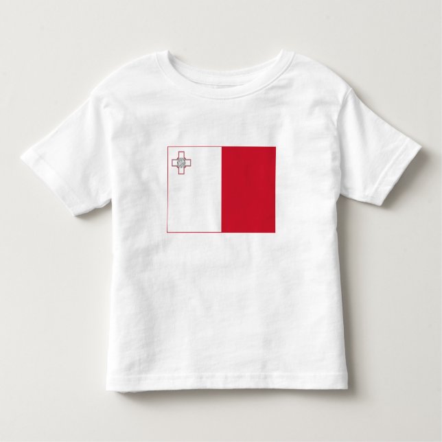 Camiseta Infantil Bandeira de Malta (Frente)
