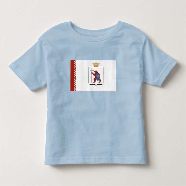 Camiseta Infantil Bandeira de Mari El (Frente)