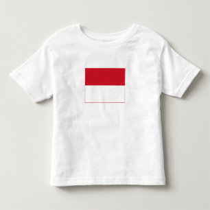 Camiseta Infantil Bandeira de Mônaco