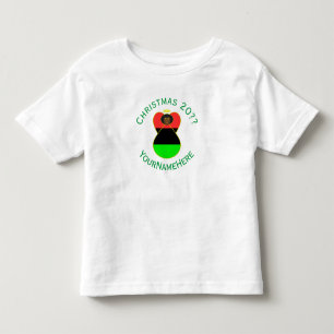 Camiseta Infantil Bandeira de Natal Anjo da Diáspora Africana Person