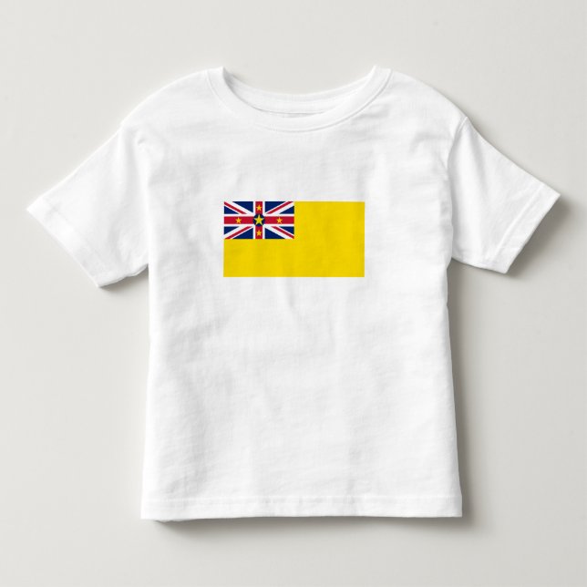 Camiseta Infantil Bandeira de Niue (Frente)