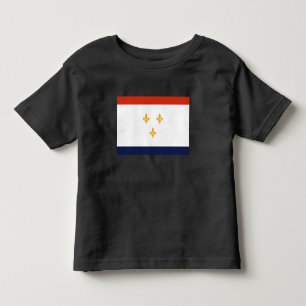 Camiseta Infantil Bandeira de Nova Orleans